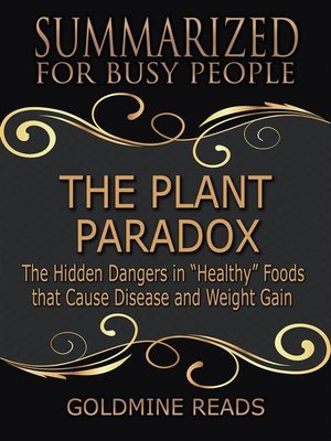 cover image of The Plant Paradox--Summarized for Busy People